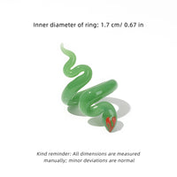 Handmade Glass Flower Ring - Original Design, 100% Lamp-Work Glass, Nickel-Free Adjustable Band, Fits UK Sizes H-S, Unique Petals, Stacked for Rainbow Look