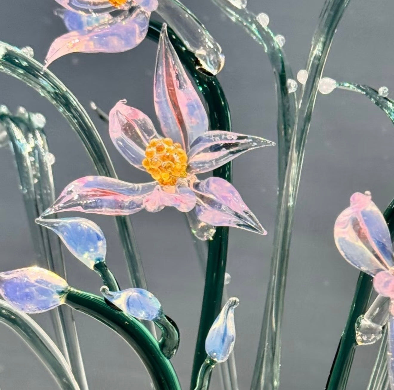Handmade Glass Freesia - Elegant Floral Design (Customisable Colour)