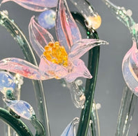 Handmade Glass Freesia - Elegant Floral Design (Customisable Colour)