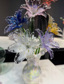 Handmade Glass Lily – Customizable Color (Single Stem)