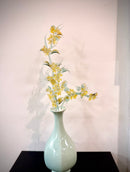 Handmade Lampwork Glass Osmanthus 45cm Decorative Floral Arrangement in Elegant Vase