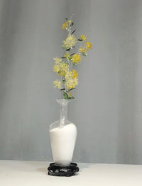 Handmade Lampwork Glass Osmanthus 45cm Decorative Floral Arrangement in Elegant Vase