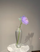 Handmade Glass Peony Art Ornament (Single Stem)